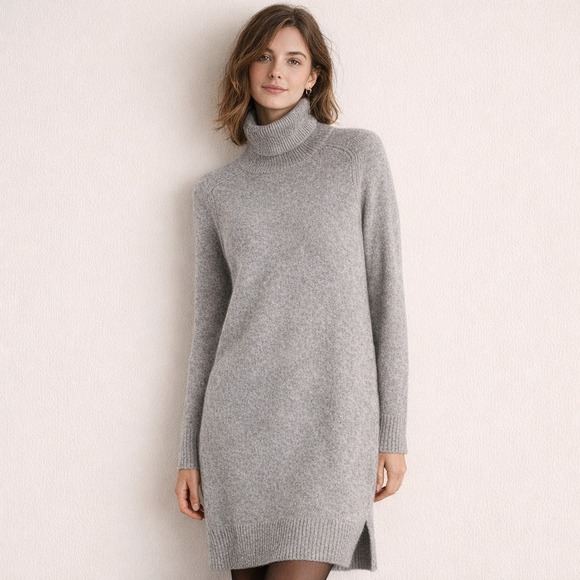 J Crew Gray Turtleneck Sweater Dress XS Merino Wool Alpaca Knit Midi Winter  is available for purchase on au PAY Market - Imported Goods Online Store  Co.Ltd. | au PAY Market -